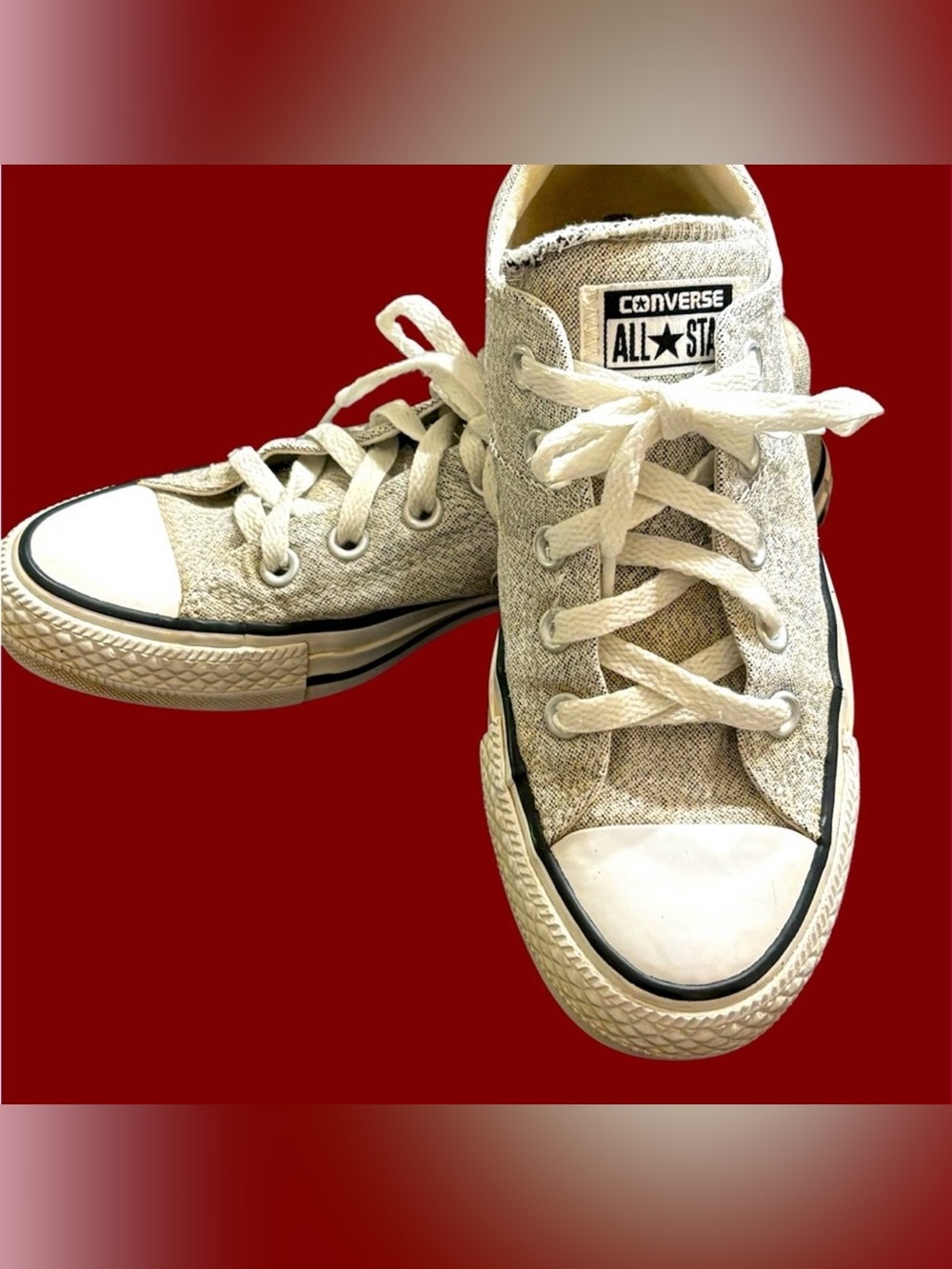 Converse All Star Madison Gray and White Chuck Taylor Sneakers